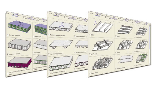 HyperSizer software performs panel swaps to find one that best meets the design criteria for a particular region of the blade.