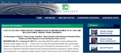 Civil society inst web page Civil society inst web page