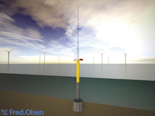 bucket foundation for wind The bucket foundation holds a met tower in the illustration but one supports a 3-MW Vestas in Denmark’s Frederikshavn.