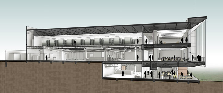 Drawing of the data center