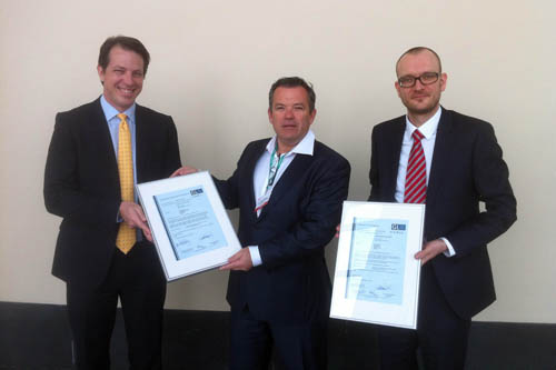 From left to right: Andreas Schröter, Managing Director GL RC, Frank Coenen, CEO Northwind, Axel Juhnke, Head of Group Project Certification GL RC.