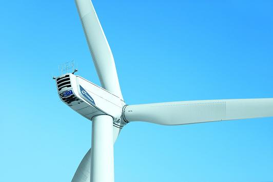 Turbines like this Nordex N117 are helping the company stay profitable despite the world recession.