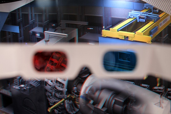 Clemson University and its partners are opening a 15-MW grid simulator – seen here through 3-D glasses (OK, I’ll admit it doesn’t really work this way). The size of the simulator is required to mimic real-world circumstances including wide-area power disruptions, harmonics, and voltage dips.