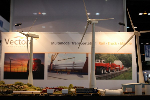 I snapped this picture right before it was time to board my own mode of transport – a plane back to Cleveland. Vectora Transportation has moved more than 3,000 wind components across the country by truck, sea and rail since 2008.