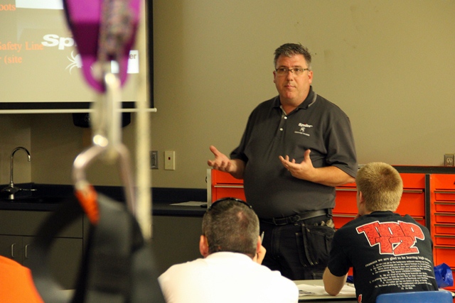 A 15-year scaffold windpower veteran, Spider's Clint Ramberg has experience with both supported and suspended scaffolding. He was a keynote speaker and classroom lecturer.