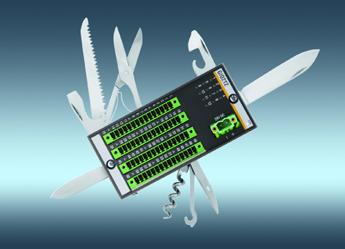 With the GIO212, Bachmann is solving a dilemma: All channels of the module can either be configured as analog or digital inputs or outputs, as counters or inputs for temperature and resistance measuring. Picture credits: Bachmann electronic
