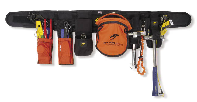 A turn-key tool belt was designed specifically for offshore oil and gas scaffold builders. Similar belts are being made for use in the wind industry.