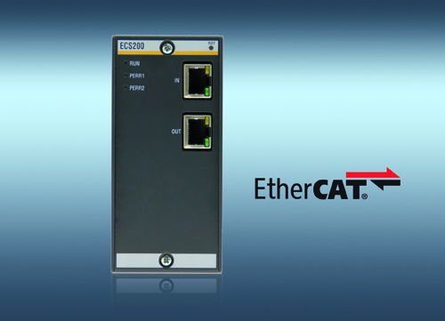Enables an autonomous and intelligent subsystem to be implemented very easily with a connection to an EtherCAT network: ECS200 of Bachmann electronic. Picture credits: Bachmann electronic