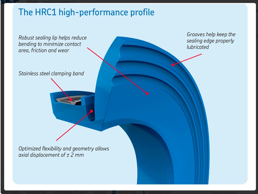 The axial excluder seal can deliver significantly extended service life and contaminant protection for increased wind turbine reliability and reduced maintenance costs.