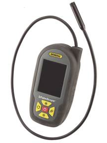 The integral 2-ft. (0.6m) long probe with a 0.35-in. (9mm) diameter camera tip lets users maneuver in narrow, tight spaces.
