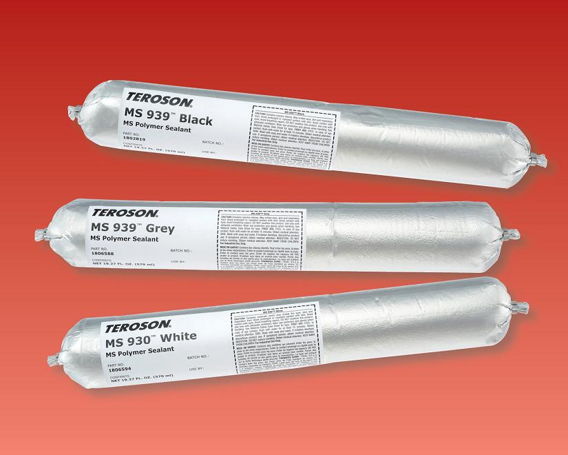 The silane-modified polymer adhesives, Teroson MS 930 and Teroson MS 939, are  for elastic bonding, coating, and seam and joint sealing on most metal, plastic and composite substrates.