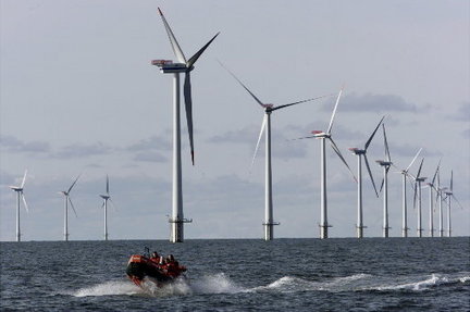 The proposed Icebreaker wind farm in Lake Erie would look something like this. 
