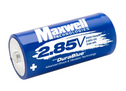 Maxwell Technology introduces its newest member of its K2 family of ultracapacitors, the 2.85-Volt, 3,400-Farad cell.