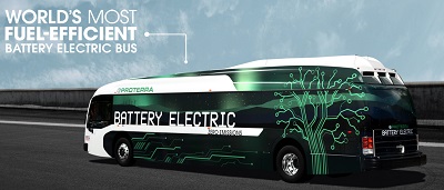 Proterra says the SCiB battery in its bus can recharge in as little as 5 minutes.