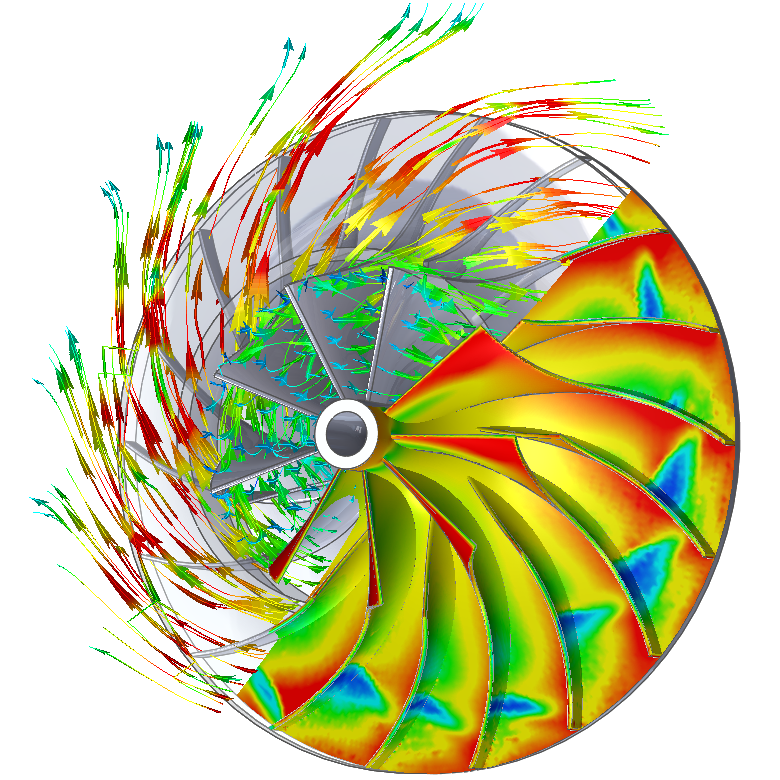 Sliding mesh modeling which lets users create more realistic simulation of rotating equipment when fluid quantity is highly non-uniform around a rotating part, such as a pump or fan.