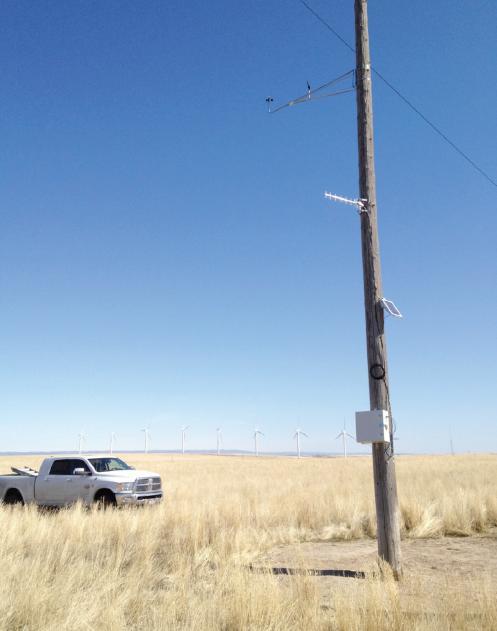 Idaho National Laboratory researchers and Idaho Power have installed more than 40 weather stations along four transmission lines in a windy part of southern Idaho’s interstate utility corridor. Forecasting weather and line conditions offers the potential of delivering more power reliably and efficiently.