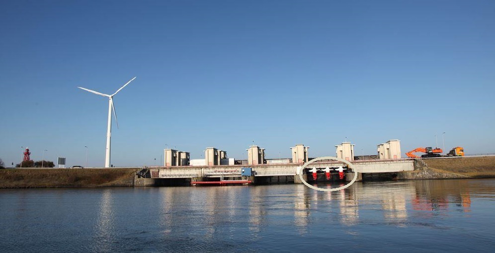 Tocardo and Tidal Testing Centre have installed the three-turbine array as part of a recent agreement to cooperate for three-to-five years to expand the tidal test facility in the Afsluitdijk,