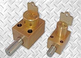 Manufactured with a brass lock housing and cylinder, the Type FF has a ¾-in. travel, with a smaller diameter ½-in. stainless steel lock bolt to better fit in smaller cabinets.