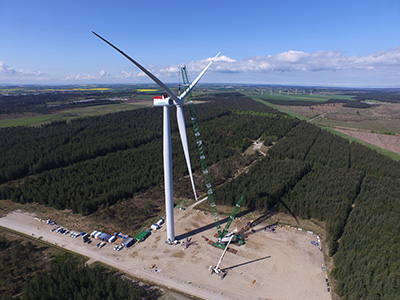 The prototype in Østerild, Denmark was installed only a few months after the product launch at EWEA Offshore trade show in Copenhagen.