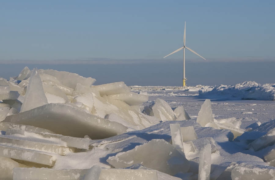 The Finns put a wind project in their Bay of Bothnia several years ago. The ice it gets every year would qualify for the worst in 25 years for Lake Erie. What's more, go far enough in the bay and water salinity approaches that of fresh water. It is almost like a freshwater lake making it similar to Lake Erie. LeedCo has been collaborating with the main structural engineers there on the ice considerations in Lake Erie