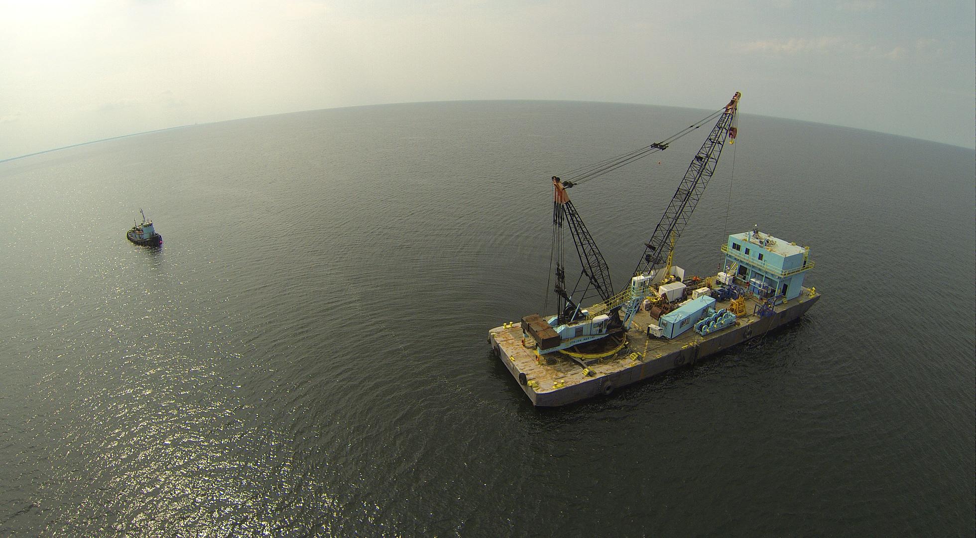 The Lake Erie Energy Development Corp. recently began a comprehensive geotechnical investigation of the soils under Lake Erie where they plan to install six foundations for the Icebreaker offshore wind project.