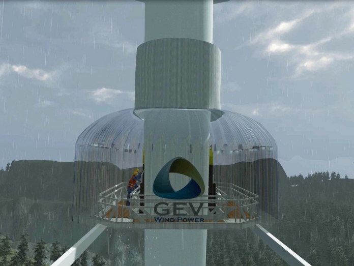 The Habitat will enable a technician to travel to the top of the blade on the access platform, attach the patented seal and extension sleeves before inflating the habitat at the desired location on the blade. At the same time as remaining dry, the technician will be able to control the temperature and humidity of the environment immediately surrounding the repair area