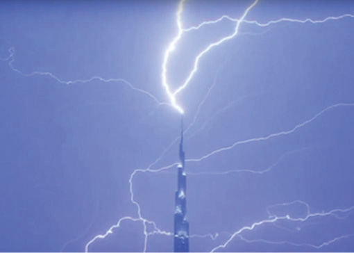 A lightning strike to a turbine blade can punch a hole in it or flash steam trapped water, destroying the blade.