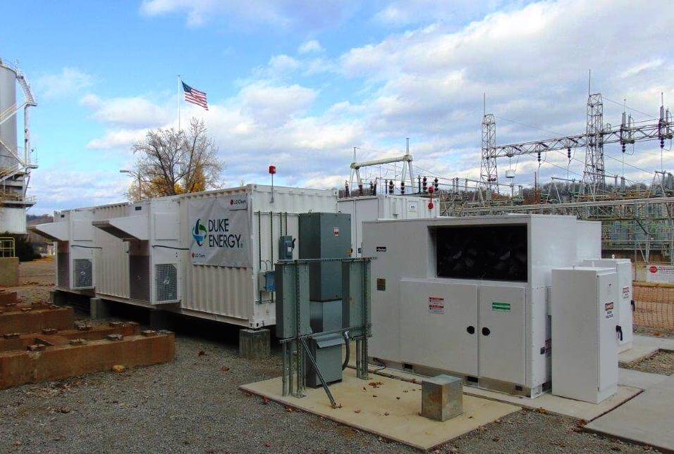 Duke Energy provides critical electric grid support functions from the retired Beckjord Station in New Richmond, Ohio