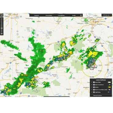 Schneider Electric's application, known as WeatherSentry Wind Energy Edition, uses next-generation mapping to provide detailed weather forecasting for wind farms around the world