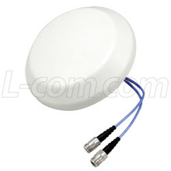 L-com's HyperLink brand low PIM-rated ceiling mount antennas are designed specifically for in-building wireless applications such as DAS networks.