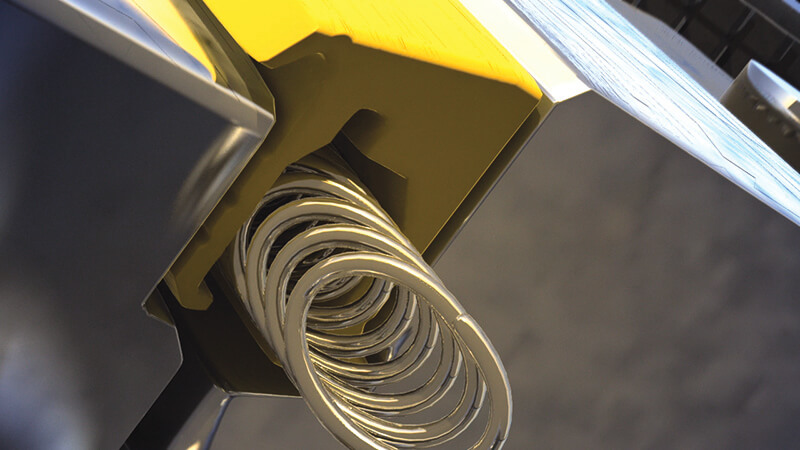 A seal for pitch-drive wheels. A Bal Seal spring-energized seal used in pitch-drive gear helps protect the bearing by keeping debris out and clean lubricants in.