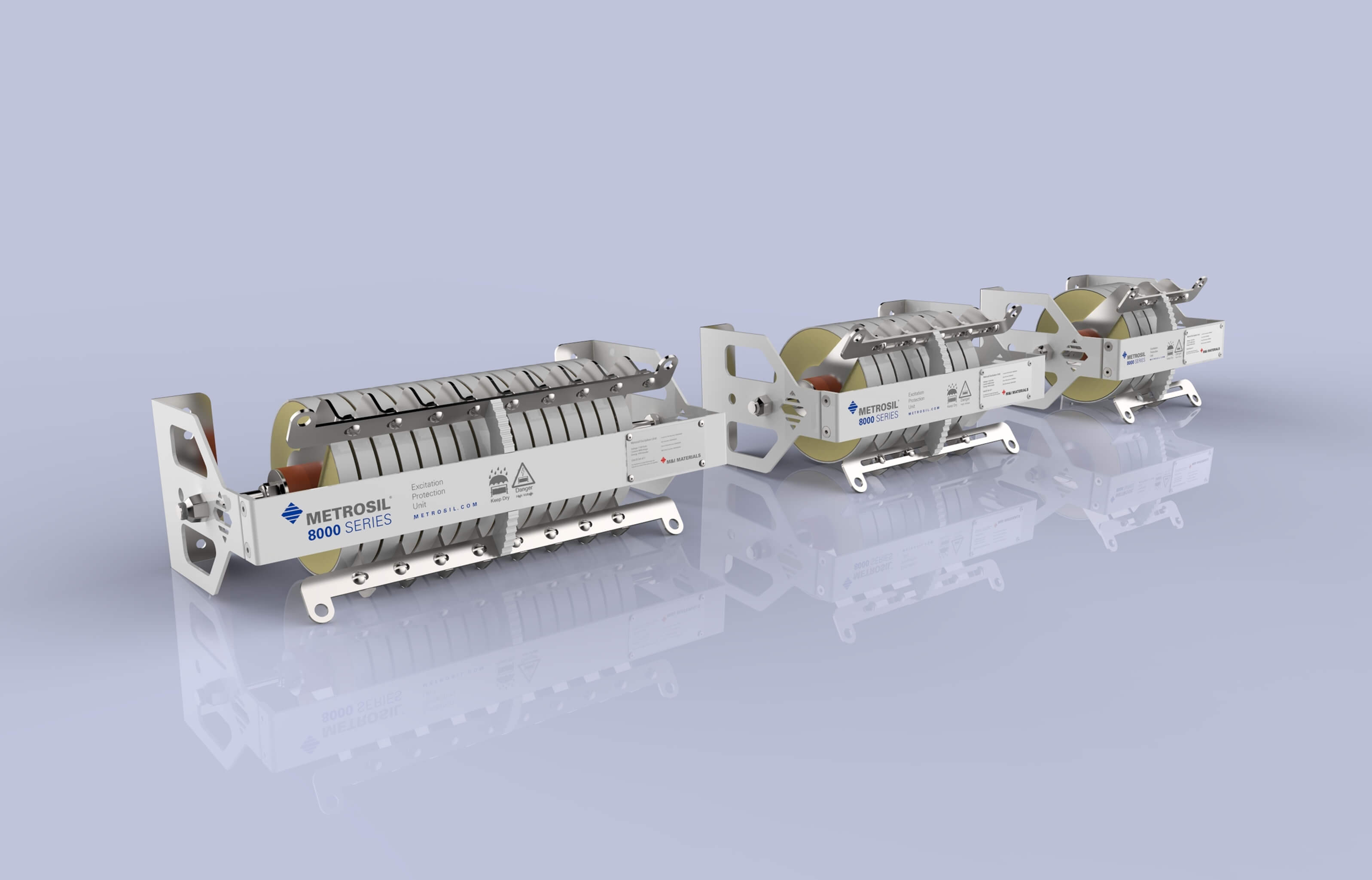 The 8000 Series has been developed around an improved ergonomic structure, an industry first, providing not only protection for the varistor discs, but also simplifying the installation of the units.