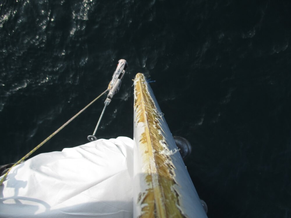 The well worn blade has been ignore too long and will take more than epoxy putty before its turbine returns to service.