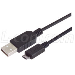 L-com Global Connectivity, a manufacturer of wired and wireless connectivity products, now offers USB 2.0 Micro-B and Mini-B 5 position LSZH cable assemblies.