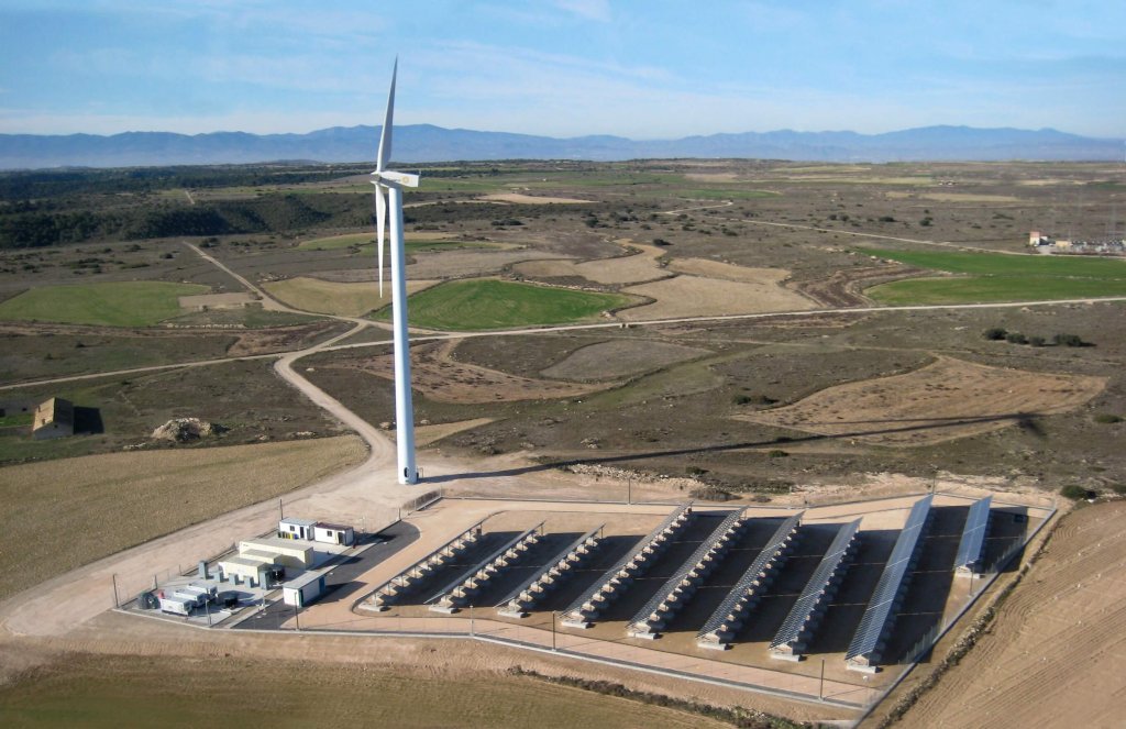 The system is called pioneering because its combines four sources of power - wind power, solar power, diesel-powered generation and energy storage batteries - into a solution with installed capacity of over 2 MW.