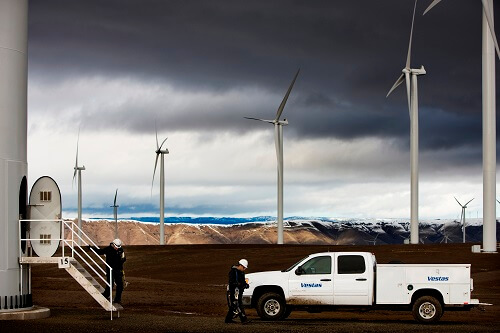 Good bye office cube, hello field. Vestas says its employees are moving from a physical and fixed to virtual and flexible work style.