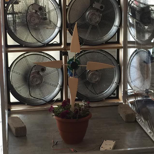 Students had to study and build a working turbine and blades.