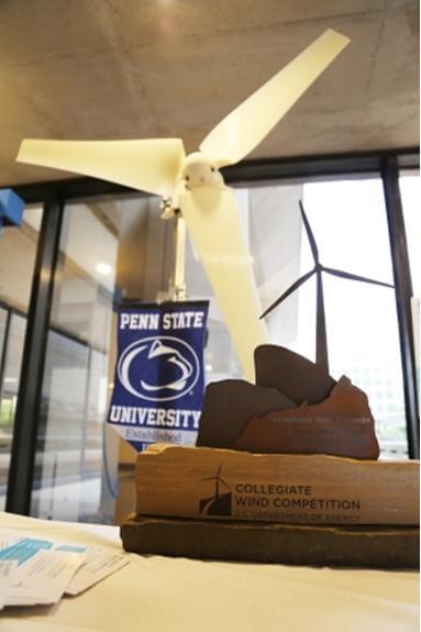 The Penn State team brought its prize-winning wind turbine to the Energy Department in Washington, D.C.