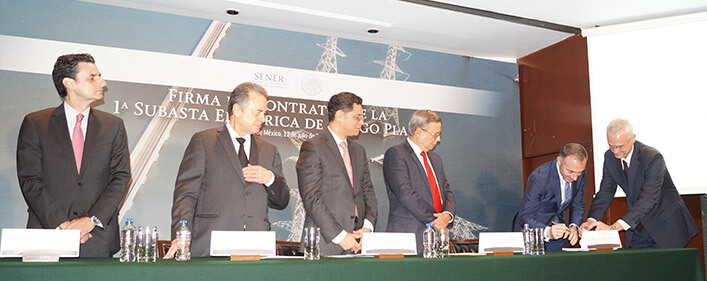 The contract signing follows ACCIONA’s successful bid to supply renewable energy to Mexico’s Federal Electricity Commission at an energy auction in March.