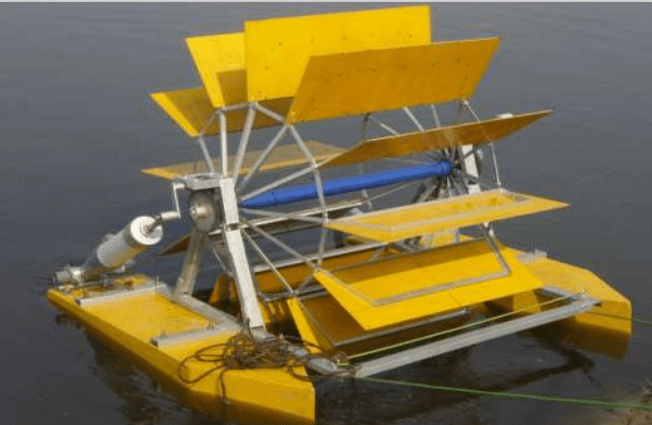 As the water flows, the specially designed blades of the system rotate in the direction of the flow and ultimately the consistent power is generated, this power can be used directly or it may be stored in battery and the utilized as and when required.