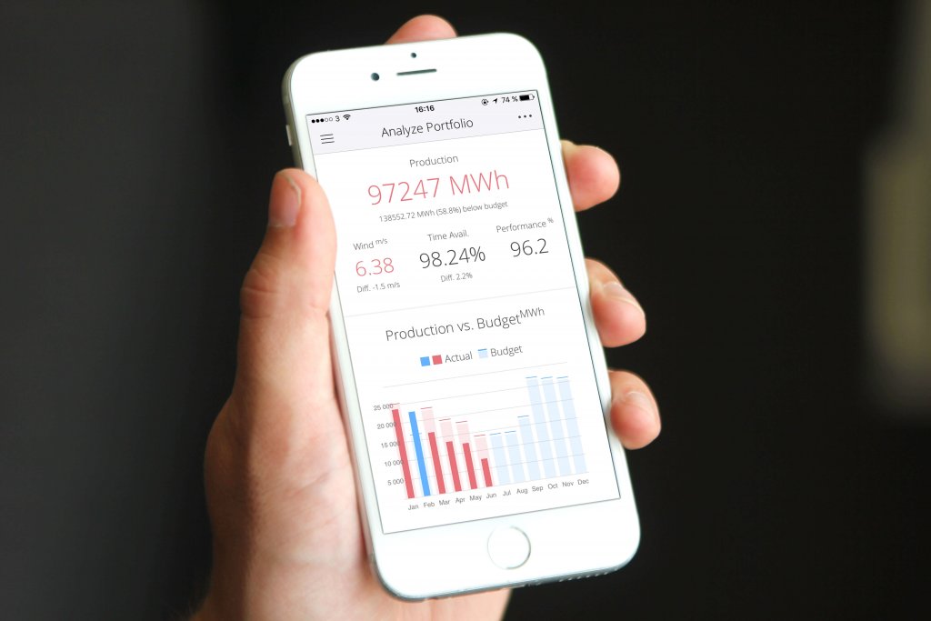 Wind Farm Monitoring app for Android and iOS lets users track asset performance while away from larger screens. 