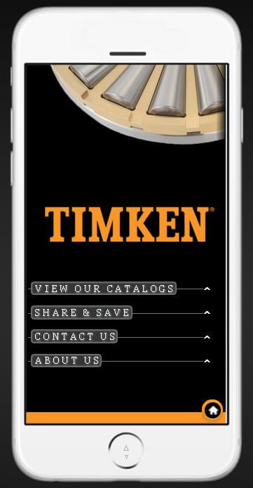 The catalog is available online at Timken.com/catalogs and through the Timken catalog app at http://timkencatalogs.squawqr.com/.