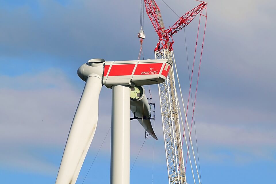 Repowering wind turbine