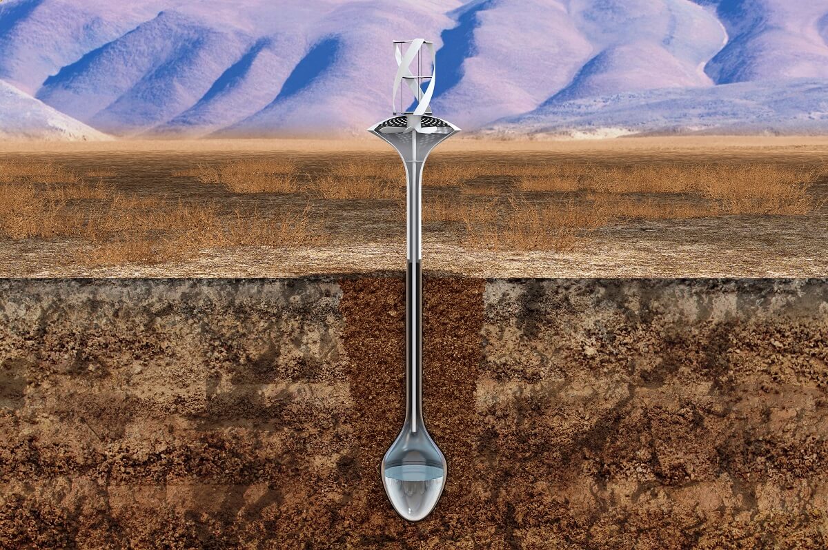 Wind turbine creates water from thin air