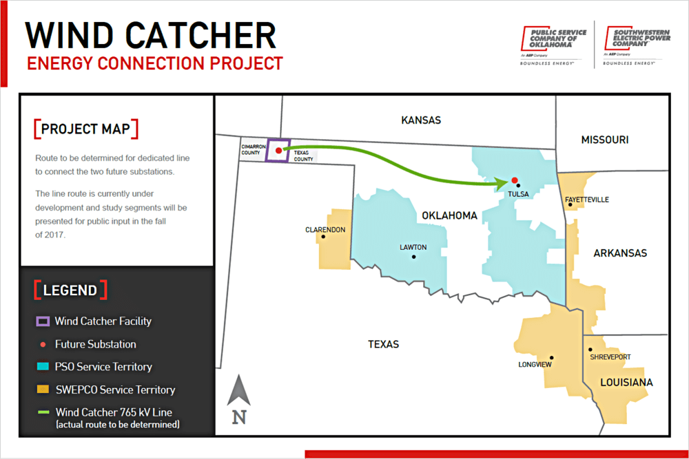 Wind Catcher Connection project map