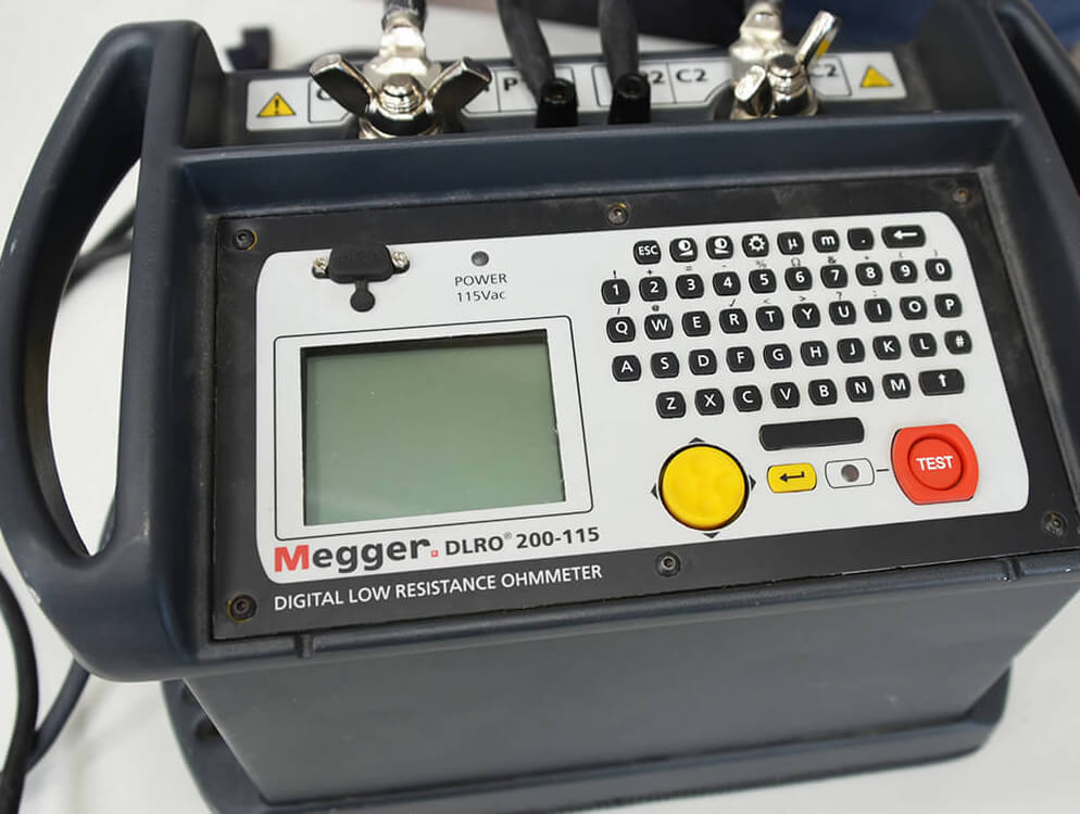 Megger testing device