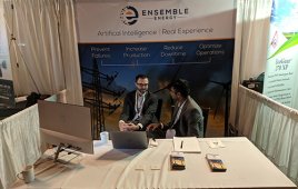 Ensemble Energy booth at AWEA O&M