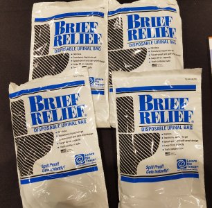 Brief Relief disposable urinal bags