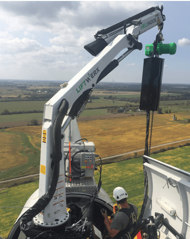 RotorHook is the largest up-tower lifting device to be developed in the wind operations and maintenance (O&M) industry,