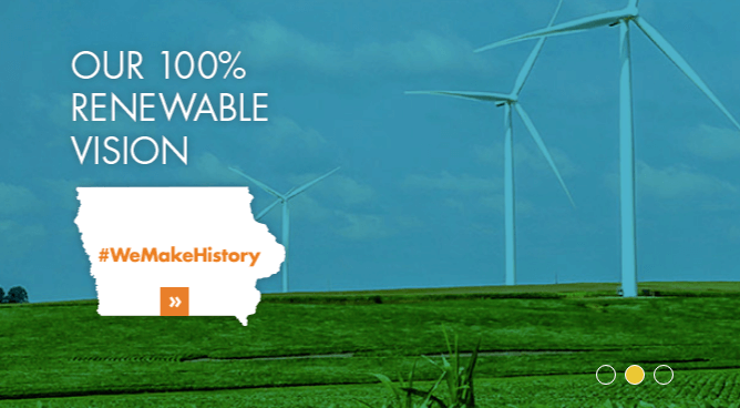 MidAmerican 100% renewables mission